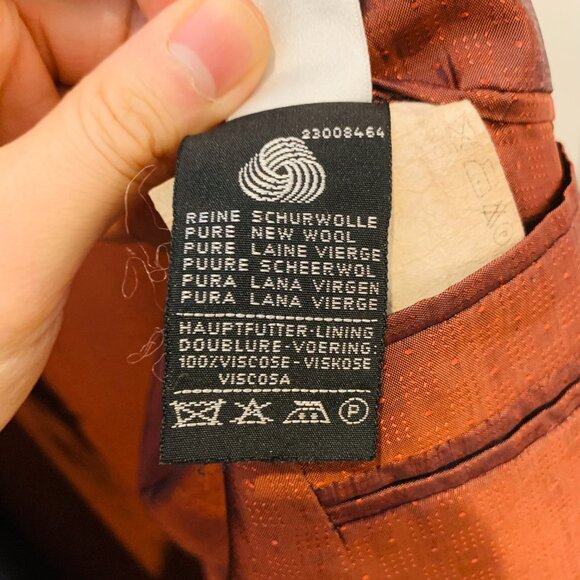 Austin Reed Double Breasted Blazer Suit Jacket Navy with Buttons Wool Vintage - Picture 8 of 16